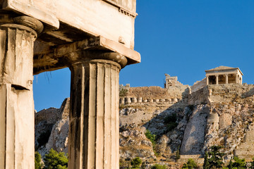 Greece, Athens, a view on the The Acropolis of Athens