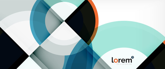 Obraz premium Multicolored round shapes abstract background