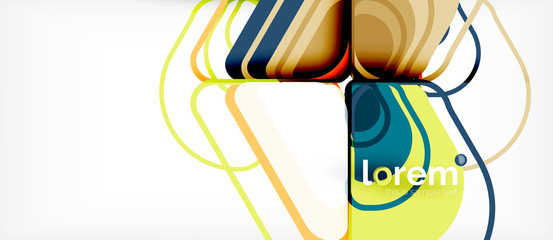 Geometric abstract background