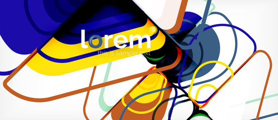 Geometric abstract background