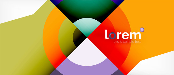 Abstract round elements composition background, organic design