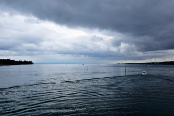 Obraz premium Strand horn am bodensee in süd deutschland