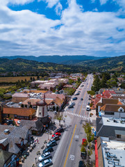 Solvang in california (Drone view)