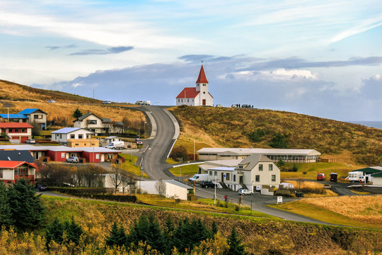 Stadt Vik in Island