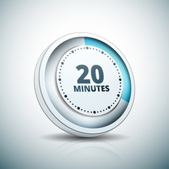 20 Minutes Time button illustration