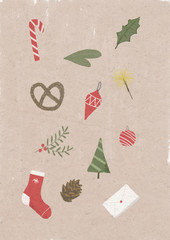 christmas greeting card pattern