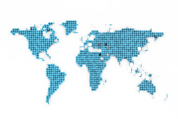Pixel World Map 