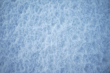 Snow texture on the field.