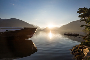 Sonnenaufgang in Eidsdal