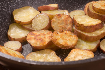 Brazilian Sweet potato sliced and roasted