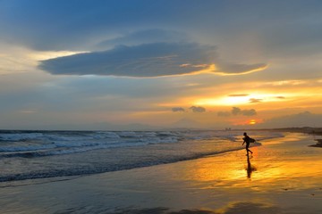 鵠沼海岸の夕焼け