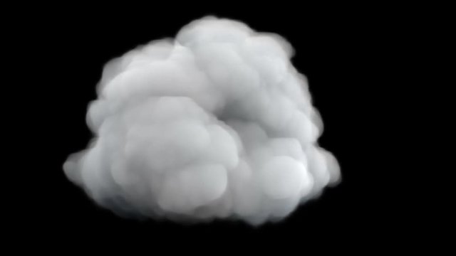 Cloud design isolated in motion