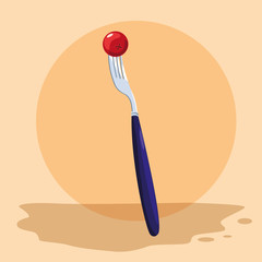 fork and cranberry design