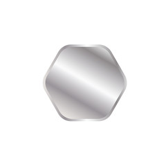 Hexagonal Silver Premium Best Quality Label Sticker