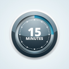 15 Minutes Time button illustration