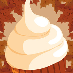 Sweet cupcake icon