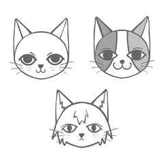 3 cats doodle
