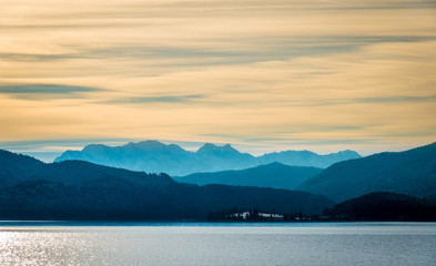 walchensee lake in bavaria