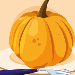 Pumpkin vegetable design