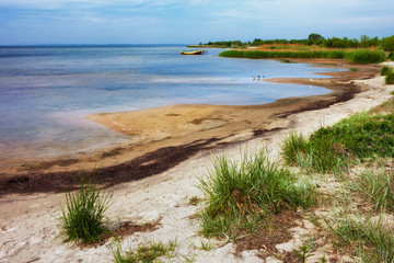 Sandy Seashore in Kuznica on Hel Peninsula in Poland