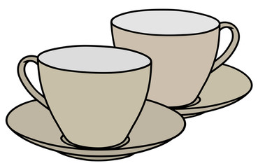 Two coffee cups