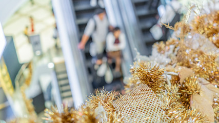 Christmas decoration at shopping mall, decorazioi nataliazie centro commerciale