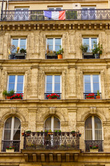 Typical french building in Paris