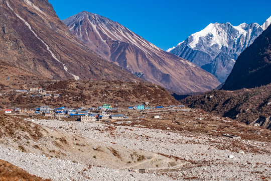 Nepal Langtang valley village