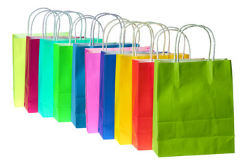 Bunte Papiertüten