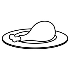 chicken thigh icon