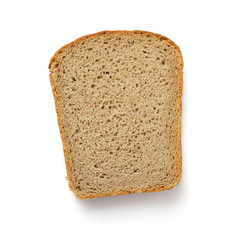 sliced bread isolated on white