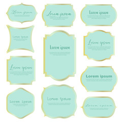 Set of dividers vintage frames, Vintage labels. Vector illustration