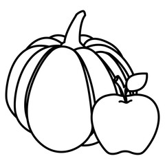 Pumpkin vegetable design