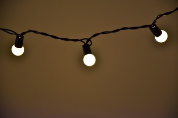 vintage lamp on black background