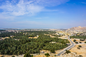 Fototapeta na wymiar Ras Al Kaimah Dhayah Fort Landscape Views