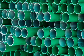 PVC water pipe section.	