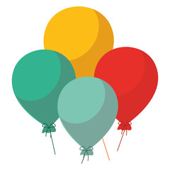 colorful baloons design