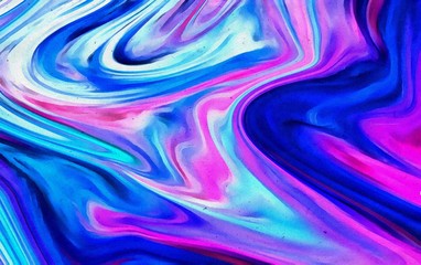 Creative painting watercolor art. Colorful marble wallpaper in modern style. Abstract texture background. Digital artwork for graphic design. Swirl. Stock. Conceptual vibrant bright pattern.