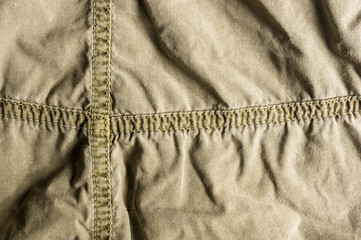 clothing items washed cotton fabric texture with seams