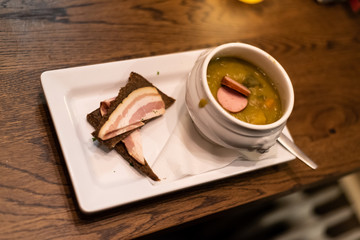 Dutch traditional pea soup