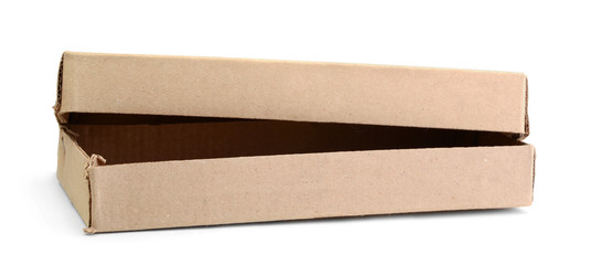 Carton box isolated on white
