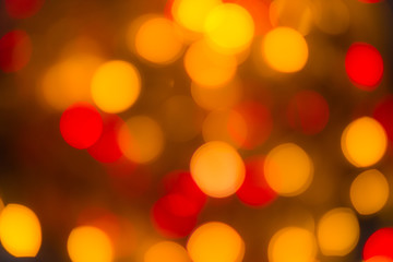 Festive elegant abstract background with bokeh lights and stars.