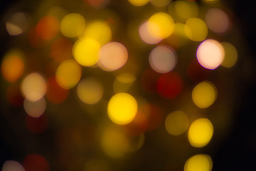 abstract background red bokeh circles. Beautiful background with particles. The illustration is beautiful.