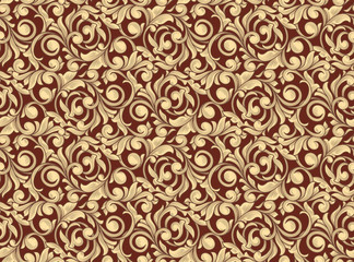 Ornate seamless decorative pattern