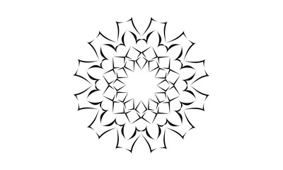 Obraz premium snowflake isolated on white background