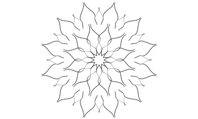 illustration of abstract flower