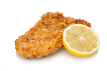 Wiener Schnitzel Kalbsschnitzel mit Zitrone