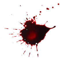 Fototapeta na wymiar blood drop isolated on white background