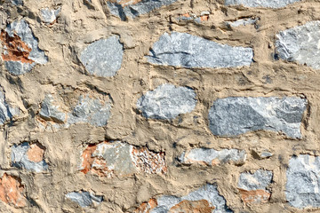 Fragment of old stone wall (texture)