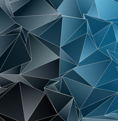 Fototapeta premium Triangular 3d, modern background